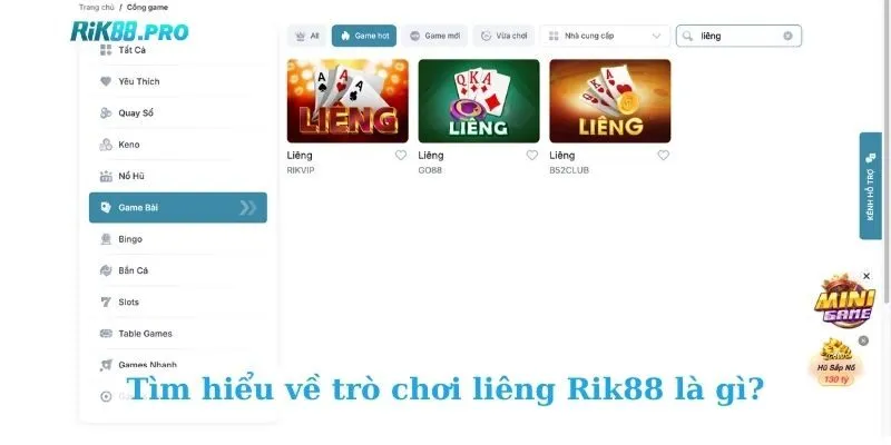 Tìm hiểu về trò chơi liêng Rik88 là gì?